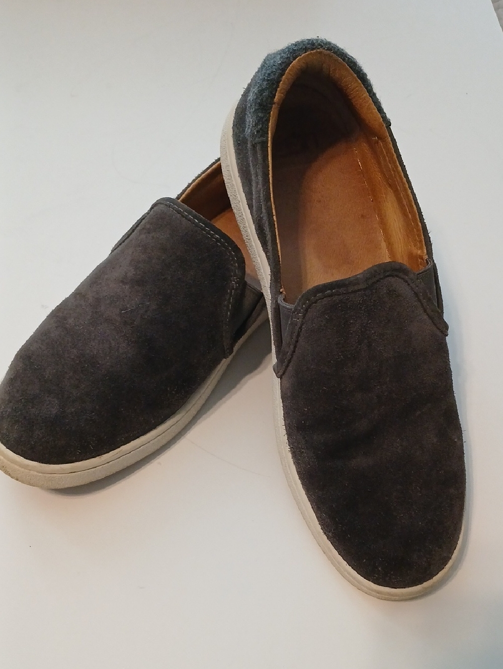 UGG Women's Charcoal Suede Slip-On Loafers